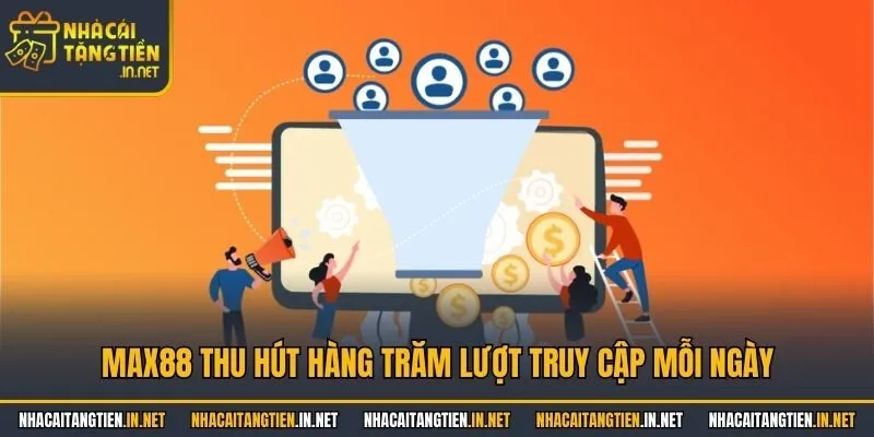 . Max88 thu hút hàng trăm lượt truy cập mỗi ngày